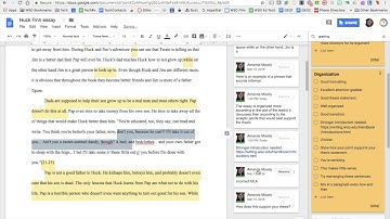 Google Keep in Google Docs for Quick Feedback