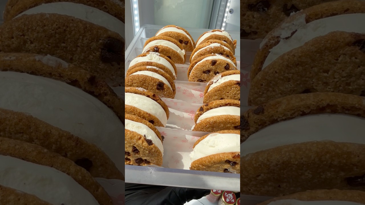 Provo il primo biscotto 🍪 gelato 🍦 artigianale da passeggio