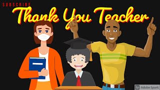 "Thank You Teacher" Poem for Kids