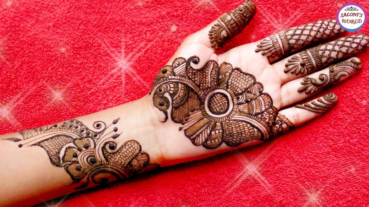 Simple Arabic Henna Mehndi Designs | 3D Mehndi Designs | Beautiful ...