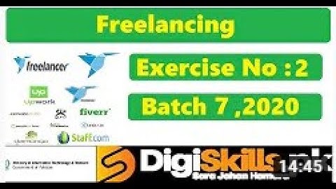Digiskills - Freelancing Exercise 2 Solution Batch 07 | Hands-on Exercise No.2 || Batch 7