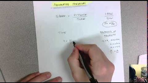 Manipulating Formulas 1