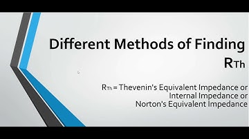 Calculate Rth/ Equivalent Impedance  || Dependent source || Independent Source||