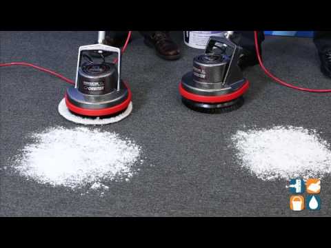 Oreck ORB550MC Commercial Orbiter Floor Machine Soft Surface Demo