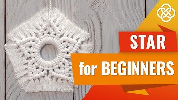 Macrame Star Tutorial For Beginners | Macrame DIY | DIY Macrame Star Step By Step