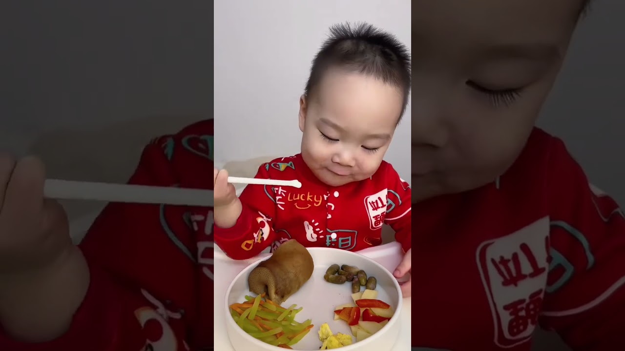 💞💞今天吃豬拱嘴😋#小吃貨的日常#寶寶吃飯 