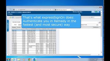 expressdesk - How expressSignOn Authenticates you into Remedy without typing your login and password