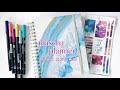 Mascha planner februari 2024  plan met mij met the happy planner stickers tombow brush marker pens