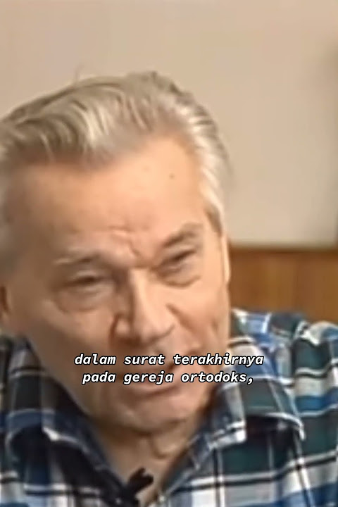 Mikhail Kalashnikov's Letter of Regret, Inventor of the AK-47