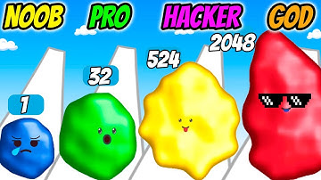 Slime Rush 3D - NOOB vs PRO vs HACKER vs GOD