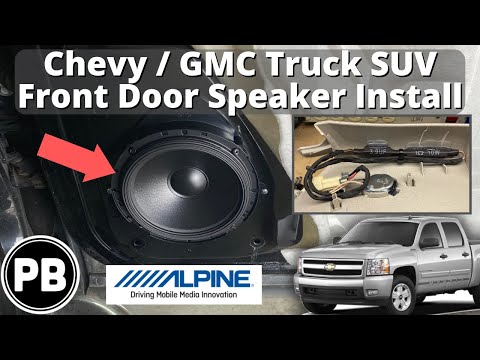 2007 – 2014 GMC / Chevy Front Door Speaker Install | Sierra Silverado Avalanche Tahoe Suburban Yukon