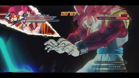 SSJ4 Gogeta vs SSJ God Goku Dragon Ball XenoVerse