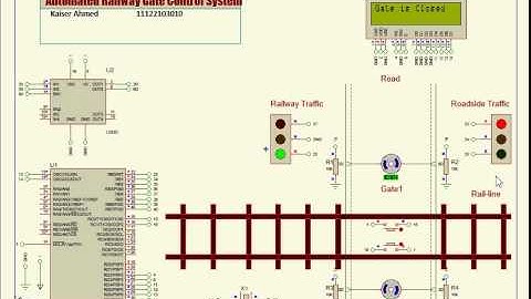 Proteus Project Automated Railway Gate Control System