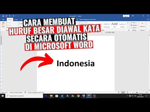 Cara membuat huruf