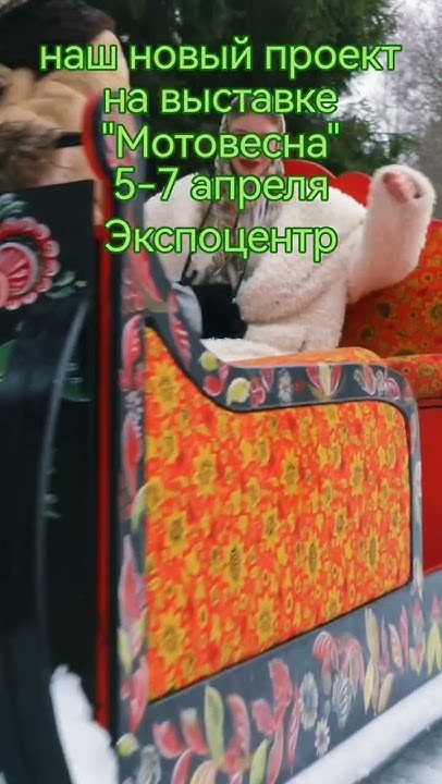 древне русские сани теперь на электро тяге! показываем на Мотовесне ...