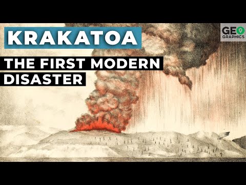 Video: Wat gebeurde er toen Krakatoa uitbrak?