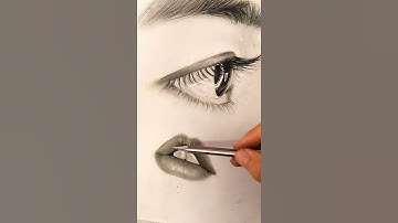 How to draw from mobile | Mobile se tilted face kaise draw karein|How to draw an eye/eyes easy step