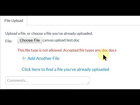Canvas File Submission Format Error -  Possible Fix