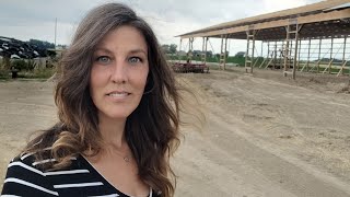 Building A Hay Barn - Setting The Last Trusses