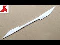 DIY - How to make a DOUBLE BLADED GLAIVE from a4 paper