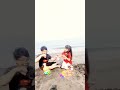 Main balon air dipantai #shorts #mainananak #balon #toys