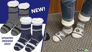 Sherpa Lined Slipper Socks - So Soft and Warm NEW DESIGNS! screenshot 1