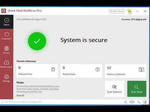 Quick Heal Antivirus Release 2020 Version 19.00 /Ghosh Technology