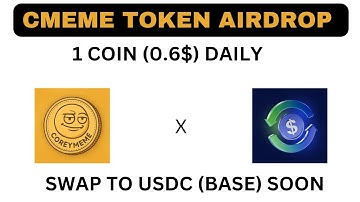 CMEME TOKEN || P2P OPEN || 1 COIN DAILY