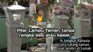 Proyek Tiang Lampu Taman PJU Antik