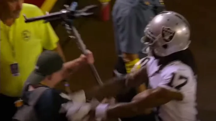 Davante Adams THROWS HELMET & pushes cameraman ove...