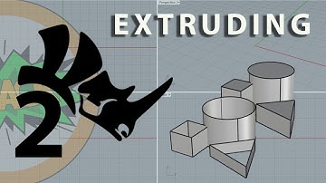 How to Extrude in Rhino3D | RHINO FOR NOOBS EP2