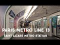 A journey through saint lazare on metro line 13 mtro de paris ligne 13  le de france mobilits