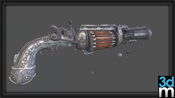 High Poly Weapon Texturing Pt.4 (3dm Promo)