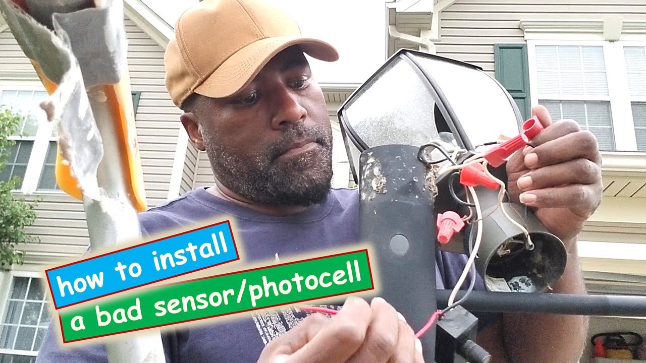 How To Install a Lamp Post Sensor (Photocell) - YouTube