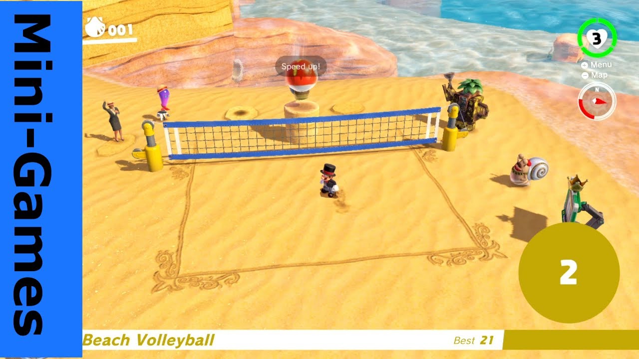 Minigame Roundup Beach Volleyball Super Mario Odyssey [05] YouTube