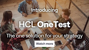 Introduction to HCL OneTest