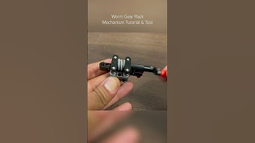Worm Gear Rack Mechanism Tutorial & Test