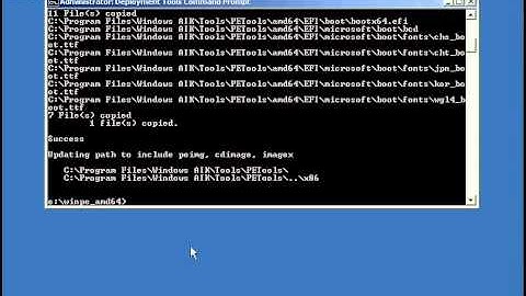 Creating a Bootable Windows PE media