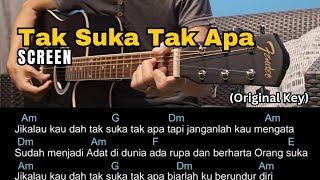 Download Lagu Tak Suka Tak Apa (Screen) - Original Key A Minor Guitar Chord Tutorial \u0026 Lirik MP3 Download Lagu Tak Suka Tak Apa (Screen) - Original Key A Minor Guitar Chord Tutorial \u0026 Lirik MP3