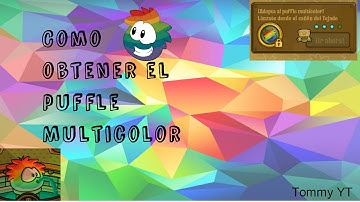 Tutorial ¡Como obtener el puffle arcoiris! Club penguin.