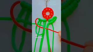 macrame Keychain knots tutorial 🪡 #explorepage #macramedesigns #macrameknots #macramepattern #viral