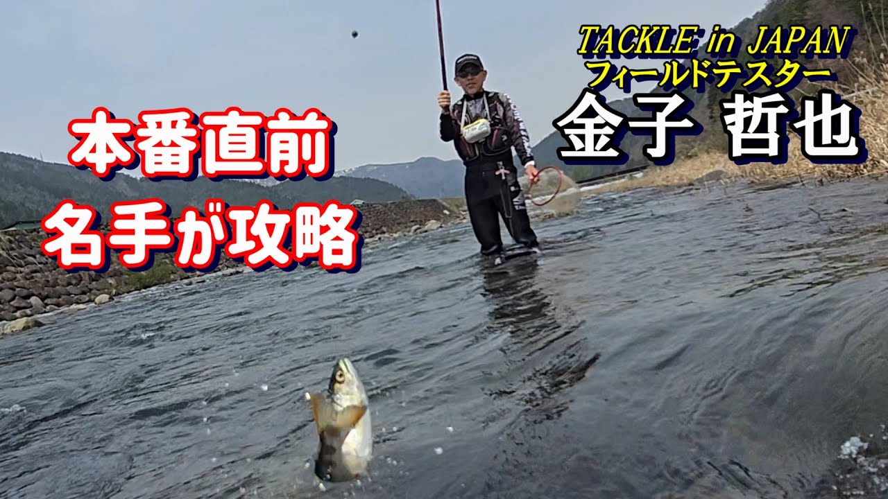 【本番直前の郡上アマゴを名手 金子哲也が攻略】雪代入った長良川本流　GWは本番モード突入！