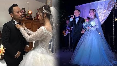 Hé lộ hình ảnh hiếm hoi trong lễ cưới của rapper Tiến Đạt và vợ 9X