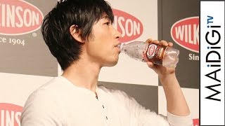 ディーン・フジオカ、炭酸の強さに苦笑い「グッときた」　｢WILKINSON｣新商品＆新CM発表会2