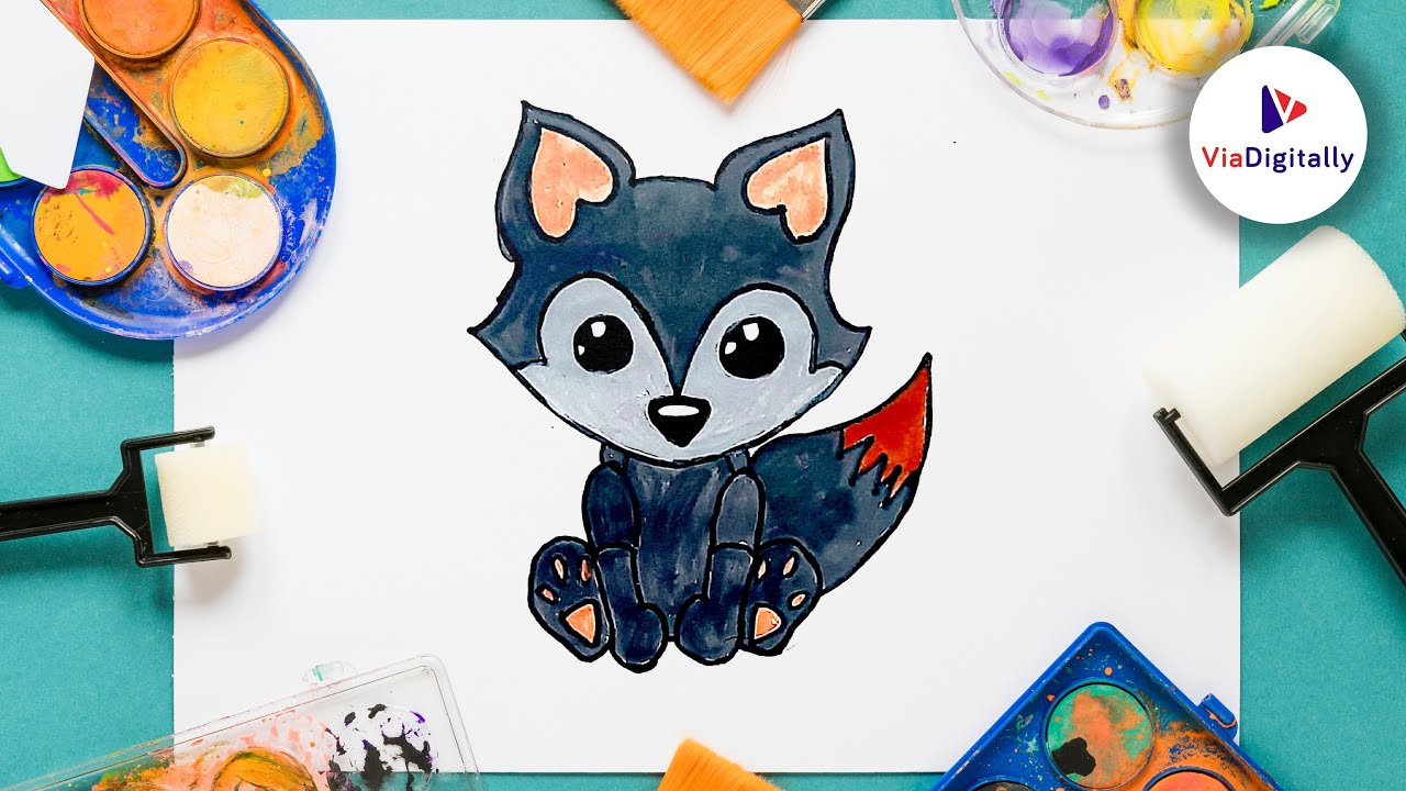 How To Draw A Wolf Easy Step By Step Wolf Drawing Tutorial Drawing