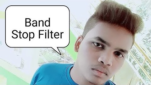 Band Stop Filter (NETWORK THEORY)