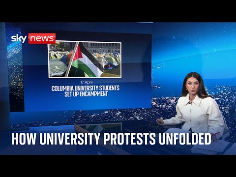 How the pro-Palestinian protests spread across universities in America