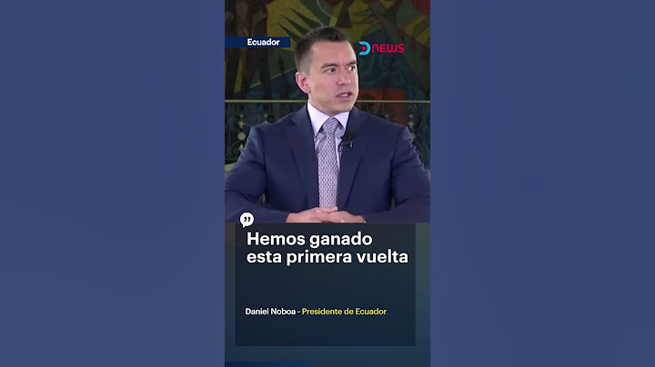 Habló Noboa por primera vez luego de las elecciones