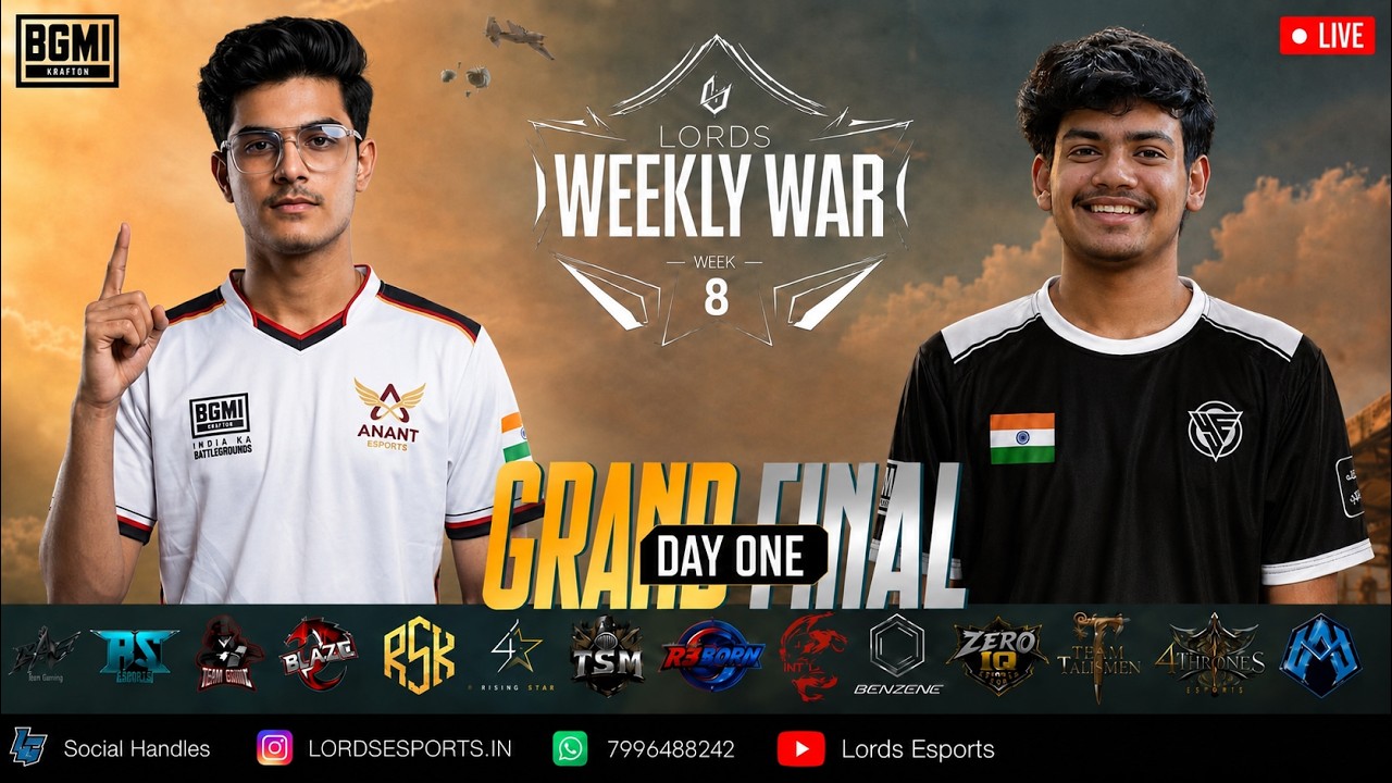 [HINDI] LORDS WEEKLY WAR | DAY 1 | SEASON 8