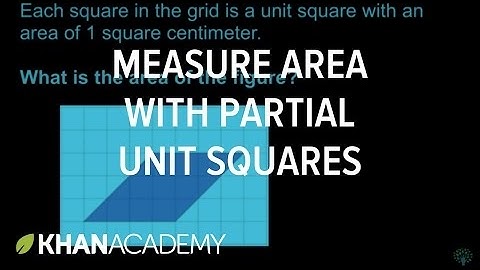 Measuring area with partial unit squares | Math | 3rd grade | Khan Academy